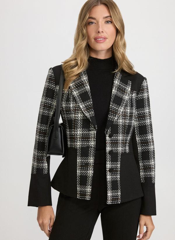 laura Plaid Tweed Jacket