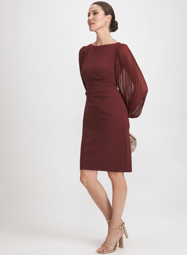 Laura Pleated Sleeve Dress