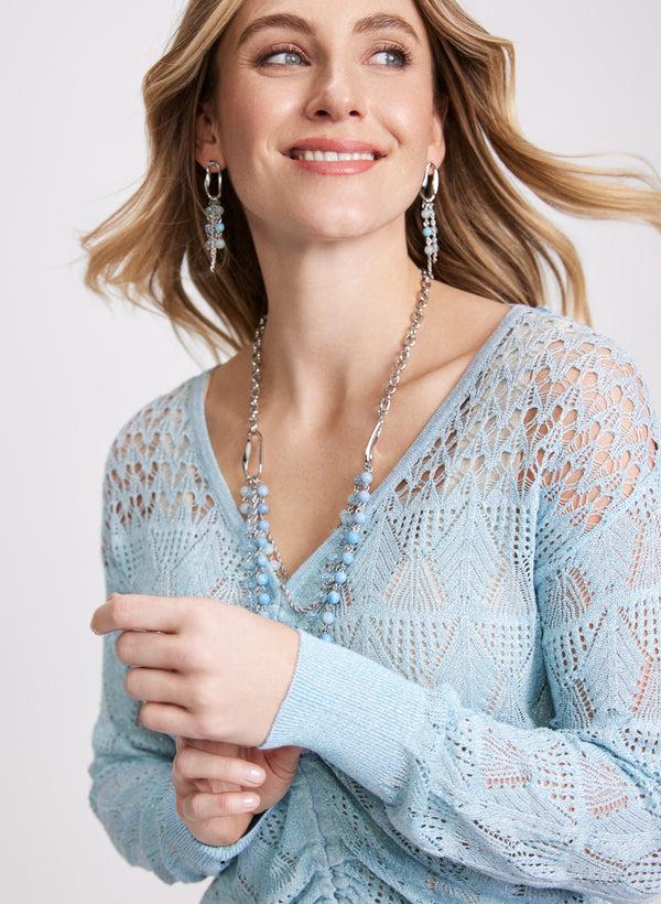 Laura Pointelle Stitch Sweater