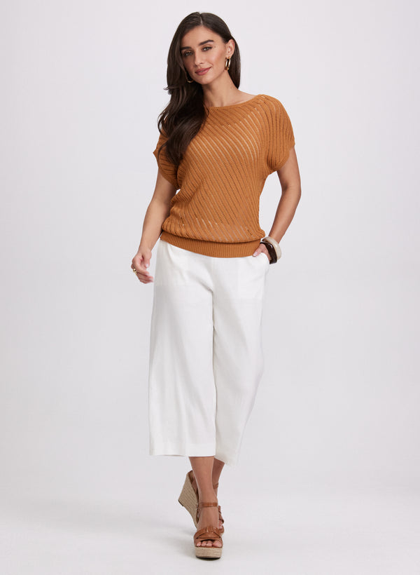 Laura Pointelle Stitch Sweater