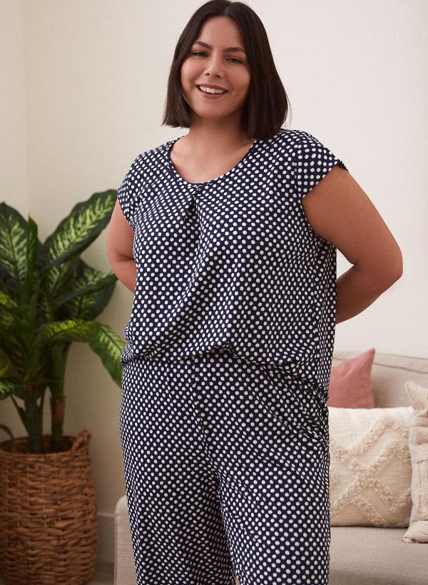 laura Polka Dot Print Pyjama Set