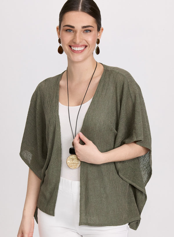 laura Poncho-Style Layering Top