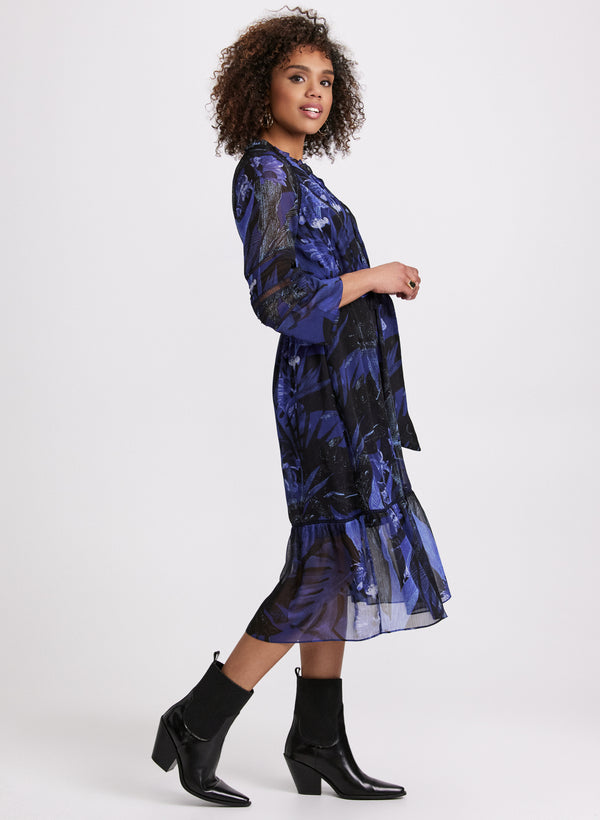 Laura Printed Chiffon Dress