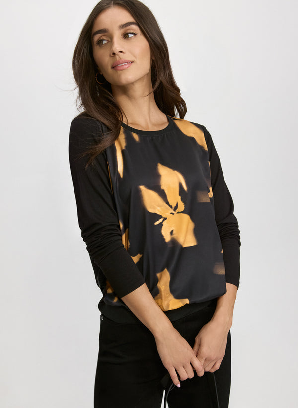 laura Printed Front Top