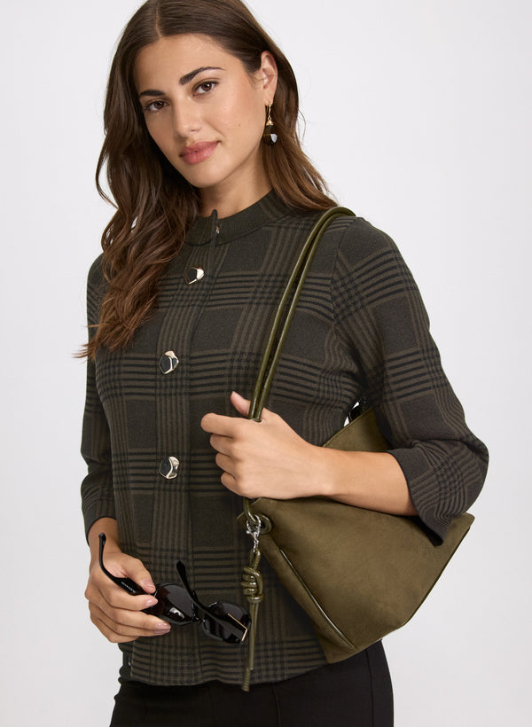 laura Printed Jacquard Knit Cardigan