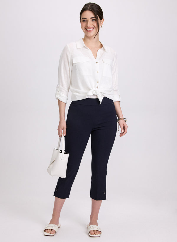 Laura Pull-On Bengaline Capris