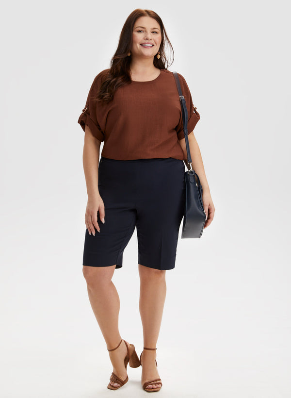 Laura Pull-On Bermuda Shorts