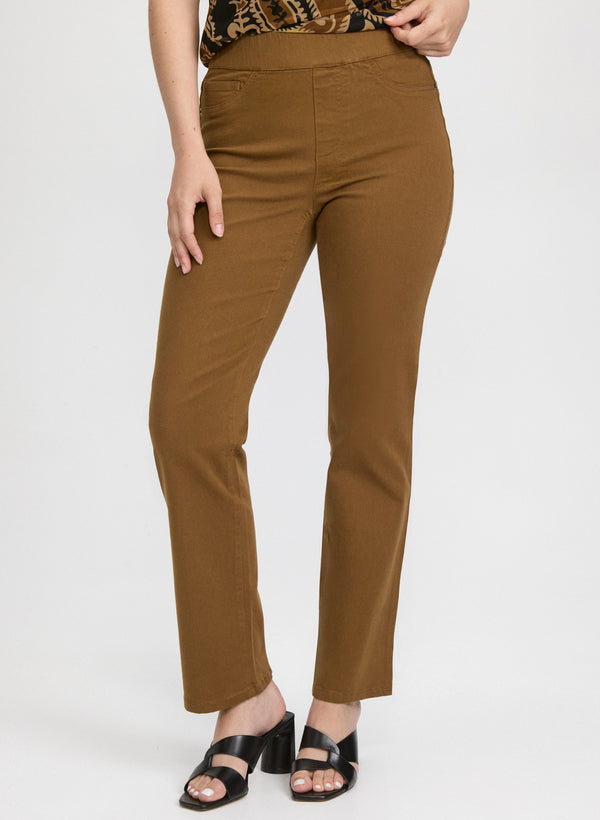 laura Pull-On Denim Pants