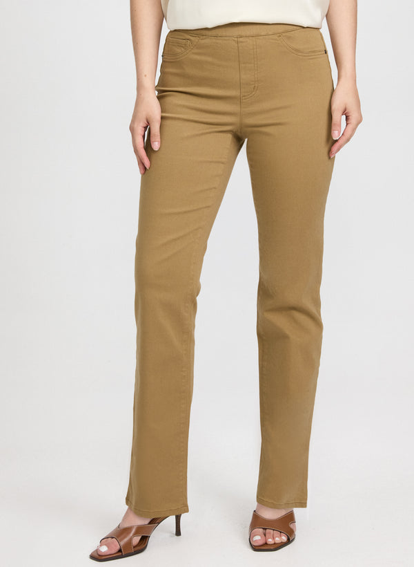 laura Pull-On Denim Pants