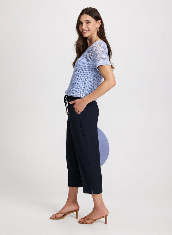Laura Pull-On Drawstring Capris