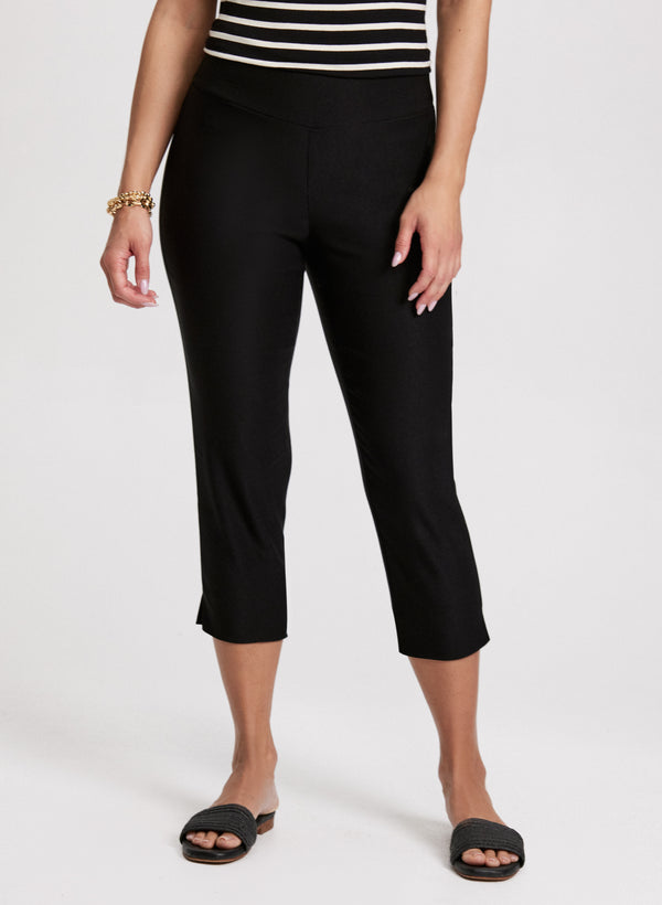 laura Pull-On Lateral Slit Capris