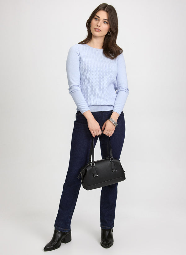 Laura Pull-On Straight-Leg Jeans