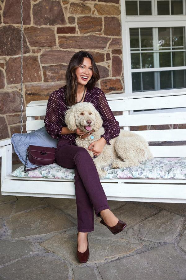 Laura Pull-On Straight Leg Jeans