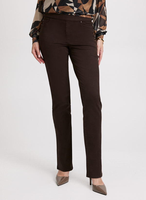 laura Pull-On Straight Leg Jeans