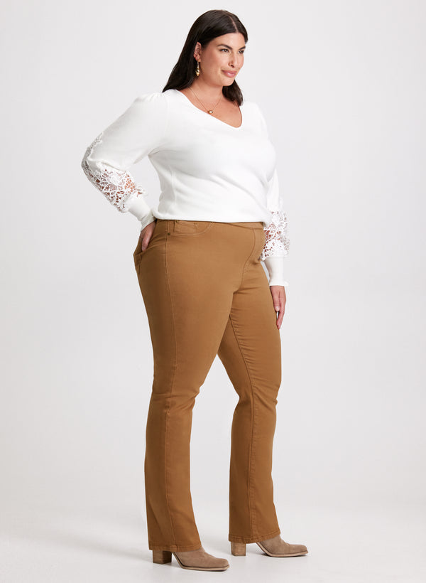 Laura Pull-On Straight Leg Jeans