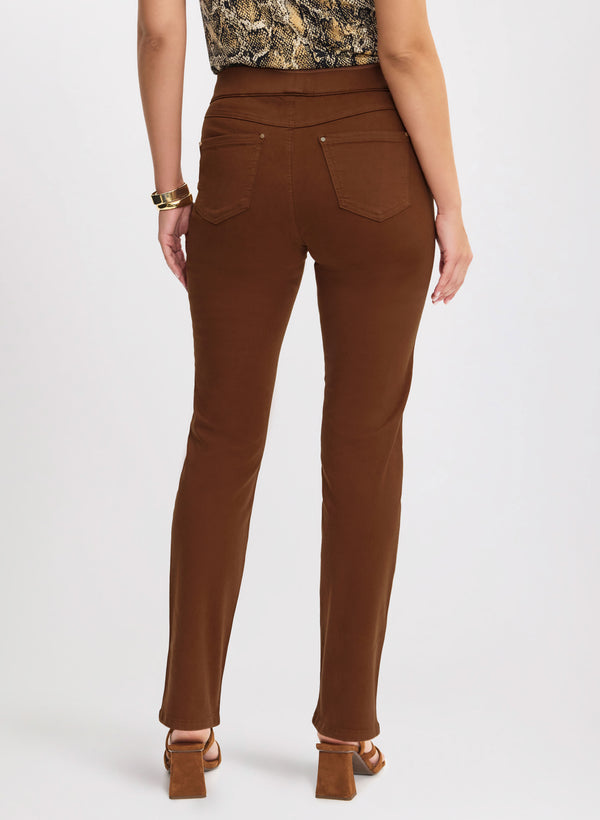 Laura Pull-On Straight Leg Jeans