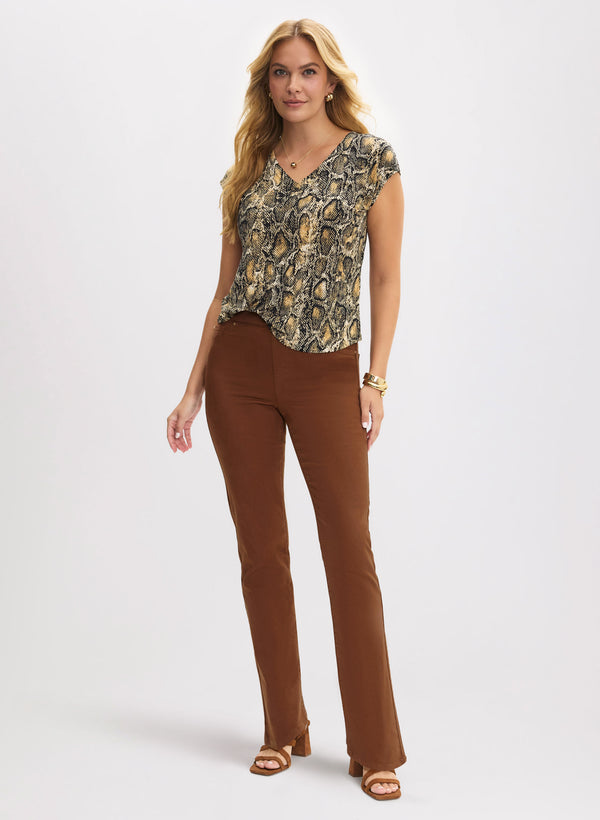 Laura Pull-On Straight Leg Jeans