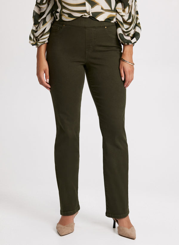 laura Pull-On Straight Leg Jeans