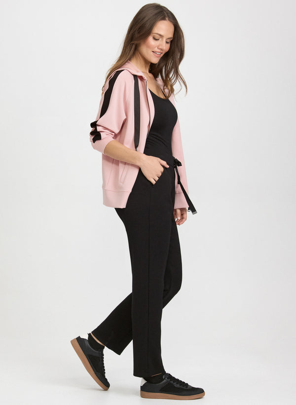 Laura Pull-On Straight-Leg Pants