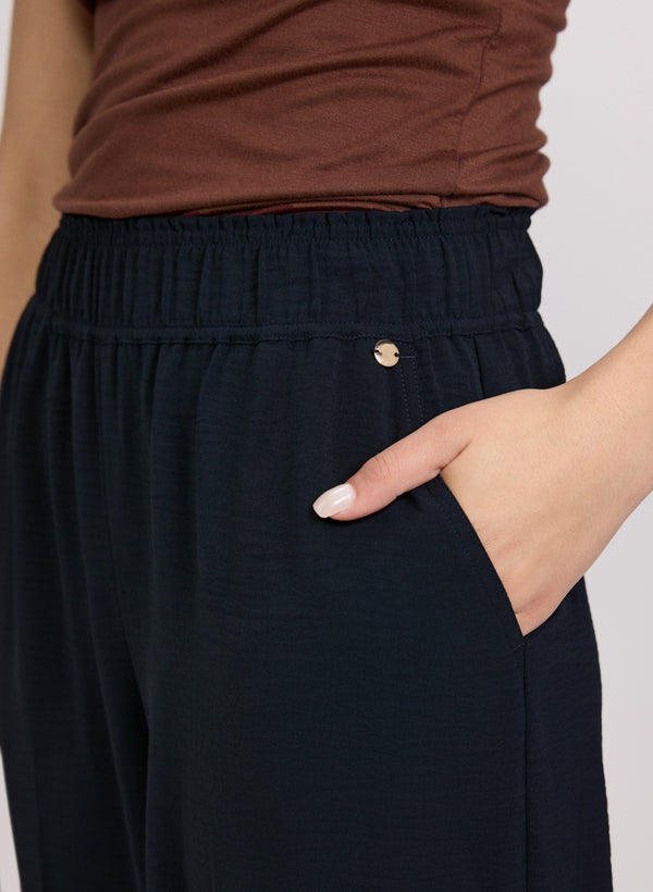 Laura Pull-On Wide-Leg Pants