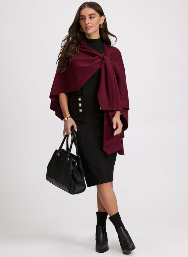 Laura Pull-Through Detail Poncho
