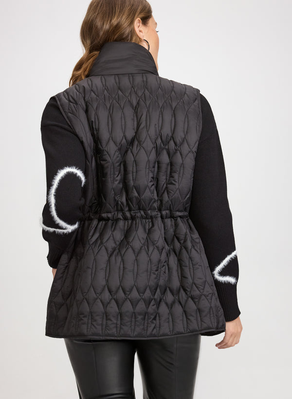 Laura Quilted Drawstring Waist Vest