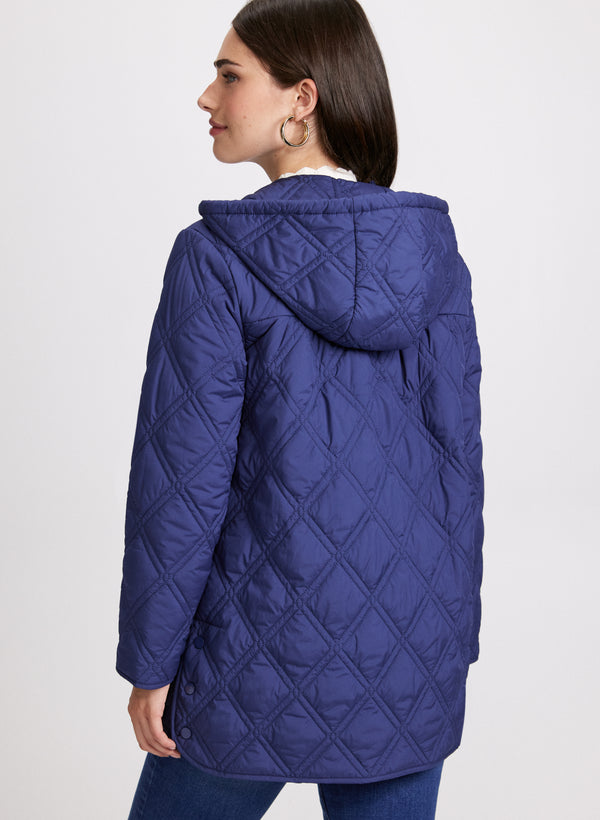 Laura Quilted Snap Front Jacket