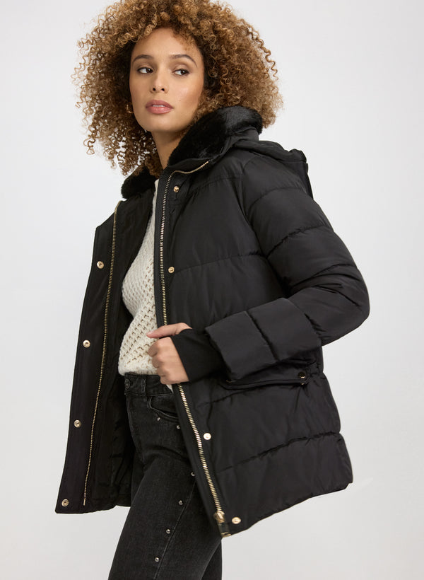 Laura Quilted Zip Coat