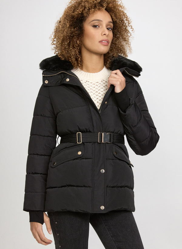 laura Quilted Zip Coat