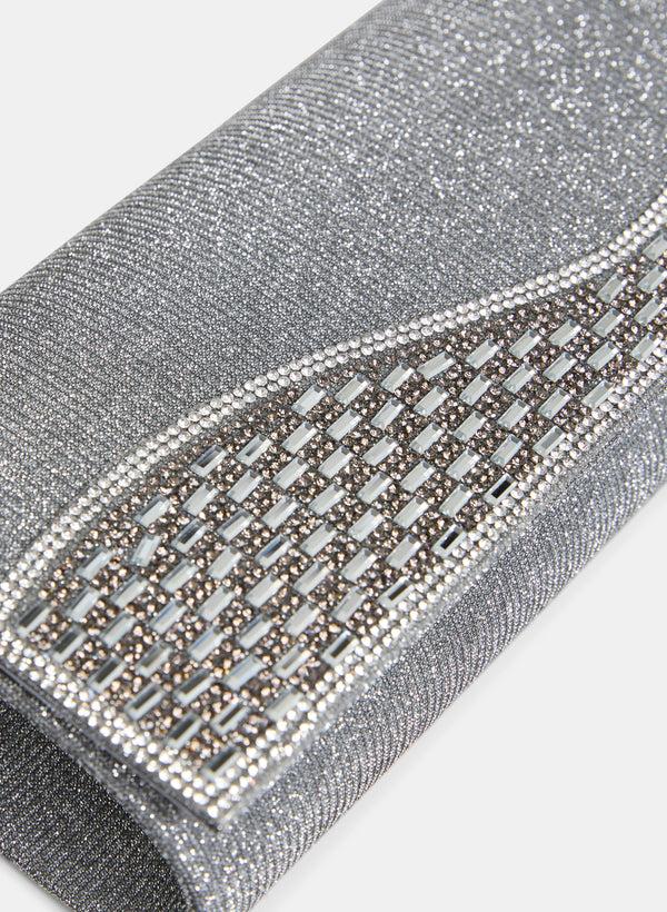 Laura Rectangular Glitter Clutch