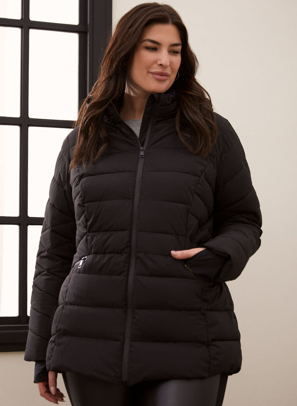 laura Recycled Stretch Vegan Down Coat