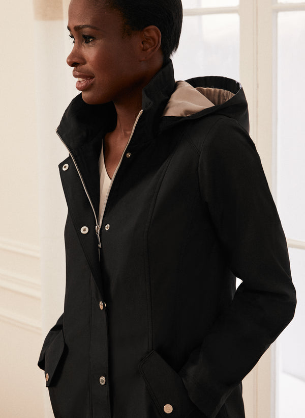 Laura Removable Hood Raincoat