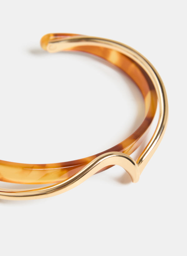 Laura Resin & Metal Cuff Bracelet