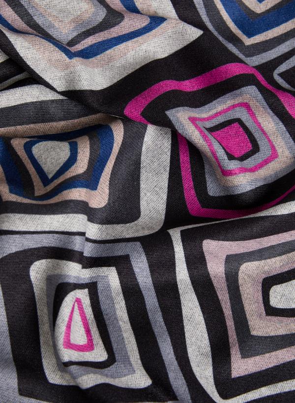 Laura Reversible Geometric Print Scarf