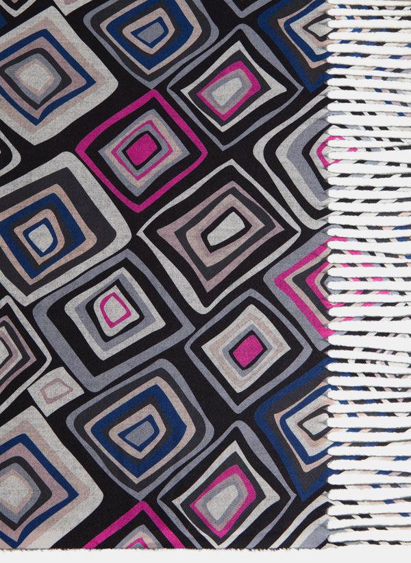Laura Reversible Geometric Print Scarf