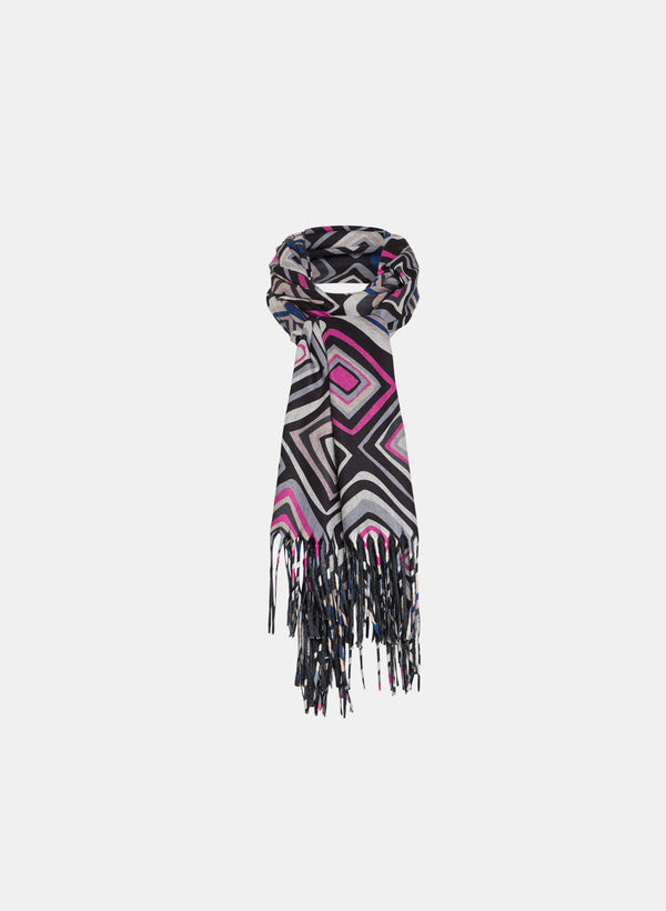 laura Reversible Geometric Print Scarf