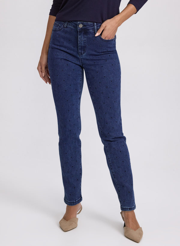 laura Rhinestone Embellished Jeans