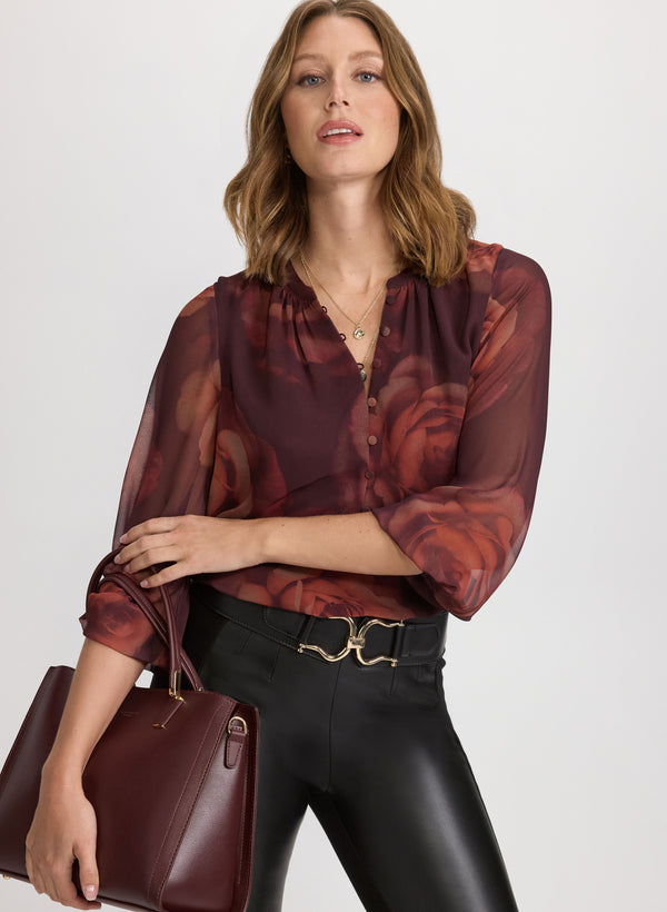 laura Rose Print Blouse