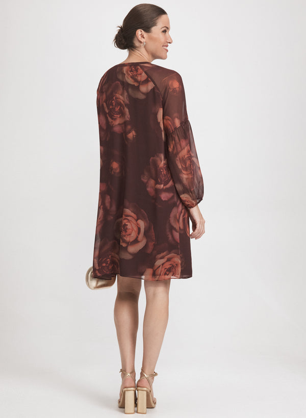Laura Rose Print Dress