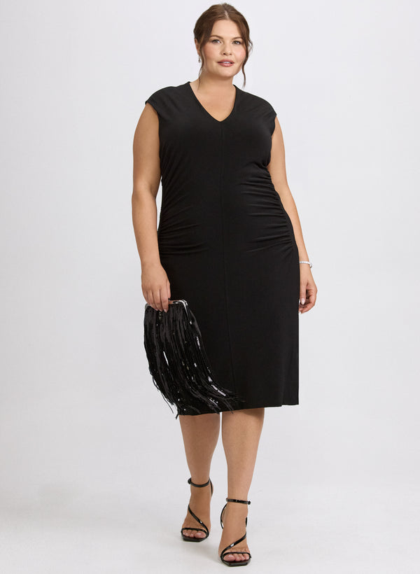 laura Ruched Jersey Dress