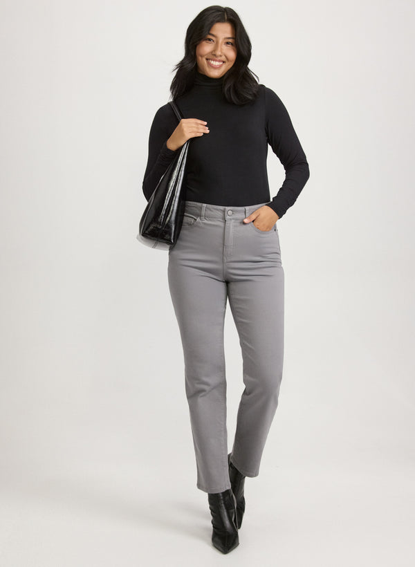 Laura Ruched Turtleneck Top