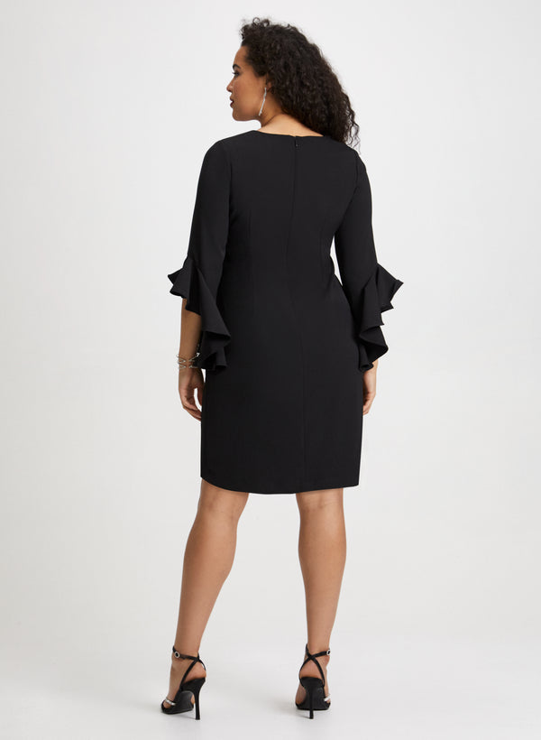 Laura Ruffle Sleeve Dress