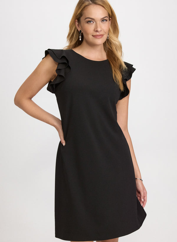 Laura Ruffle Sleeve Dress