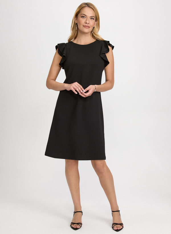 laura Ruffle Sleeve Dress