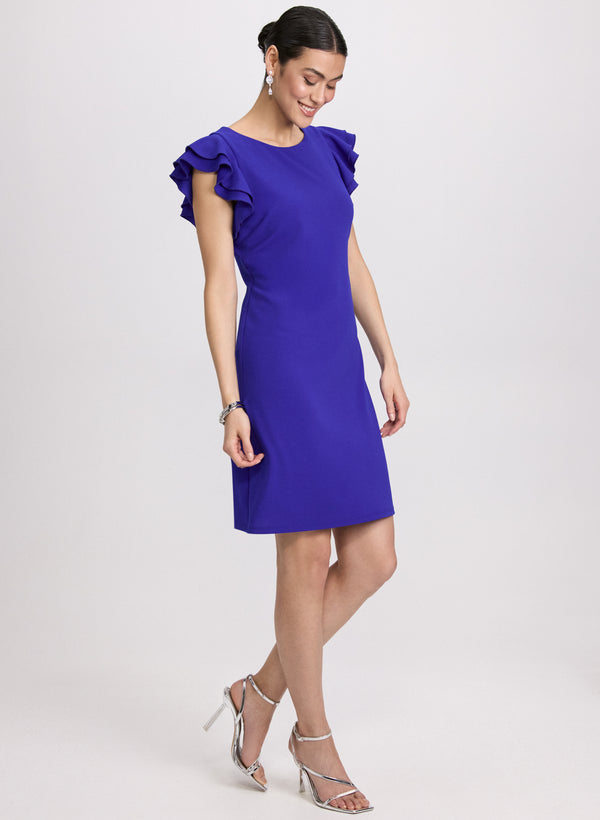 Laura Ruffle Sleeve Dress