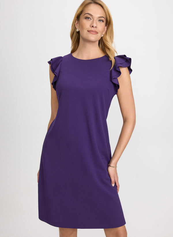 laura Ruffle Sleeve Dress