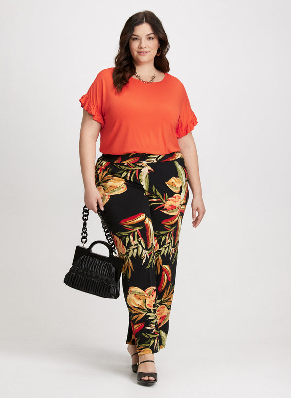 Laura Ruffled Sleeve T-Shirt