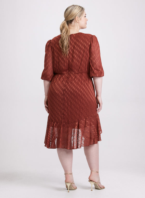 Laura Satin Dot Dress