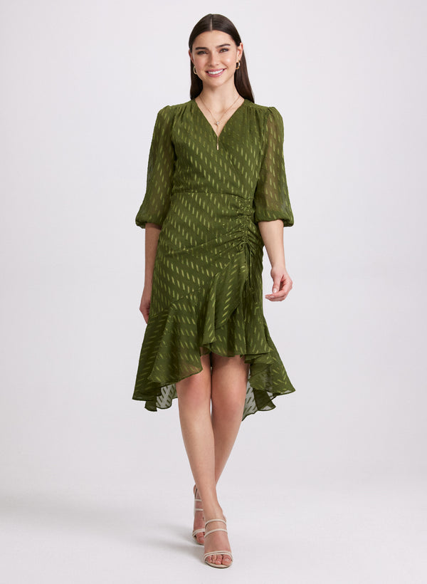 laura Satin Dot Dress