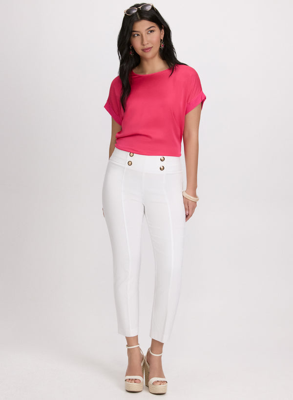 Laura Satin Drop Shoulder Top